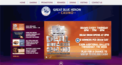 Desktop Screenshot of greatblueheroncasino.com